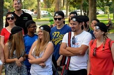 Nach dem Frühstück beginnt das Teambuilding - eine echte Piraten-Challenge!