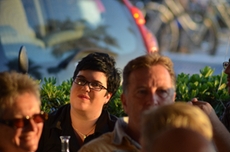 Zufriedene Gesichter am Abend