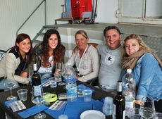 Die Italiener sorgen bereits für gute Stimmung