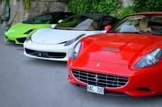 Formation der italienischen Flagge