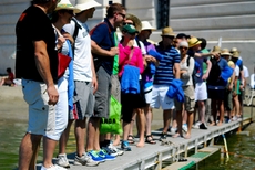 Die Teilnehmer des Incentives Segelregatta sind bereit für das Abenteuer