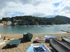 Spätsommertag in der wunderschönen Bucht der Stille in Sestri Levante